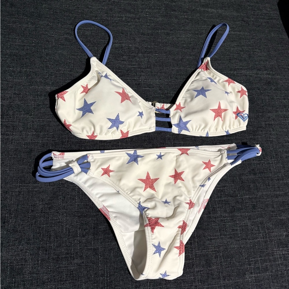 Roxy Red and Blue Star Bikini